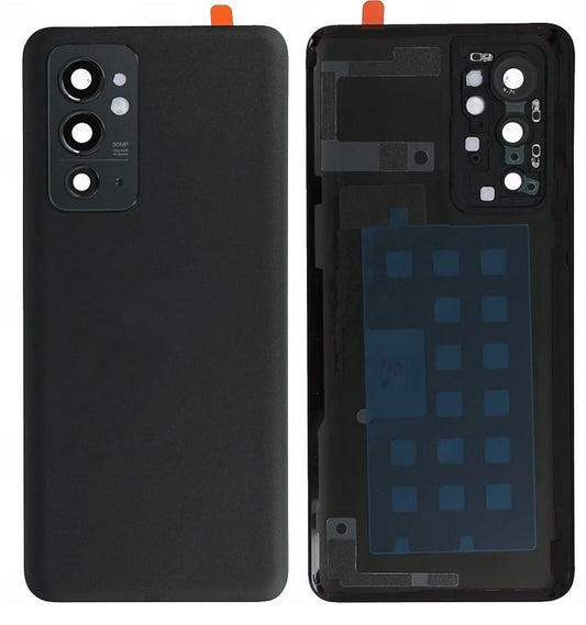 Back Panel Cover (With Camera Lens) For OnePlus 9RT - Hacker Black