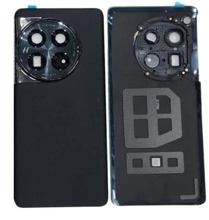 Back Panel Cover (With Camera Lens) For OnePlus 12 - Silky Black