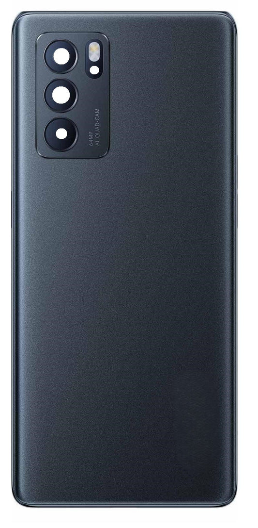 Back Panel Cover For Oppo Reno6 Pro - Stellar Black